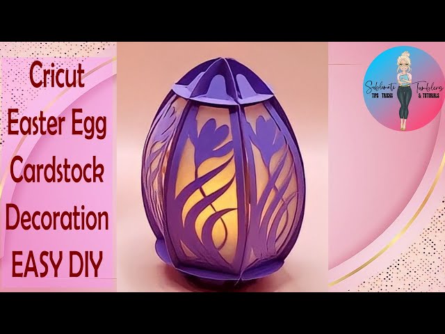 Cricut Easter Egg Decoration!! So EASY and CUTE!