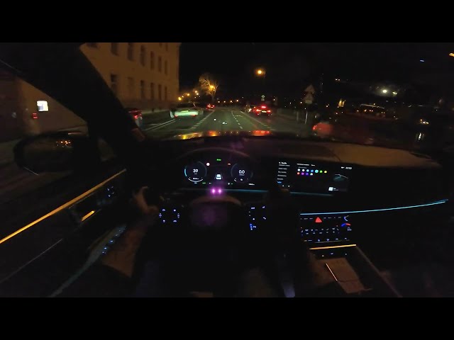 2025 Hyundai Santa Fe PHEV | night POV driving in Prague