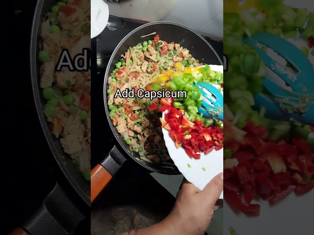 Chicken Fried Rice Recipe |#short#cooking for beginners