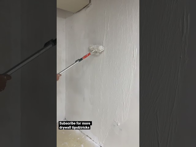 How to skim coat a wall like a pro in LESS than 5 MINUTES!