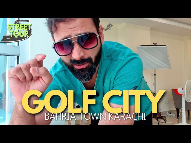 [2024] The Best Area For Residence in Golf City Bahria Town Karachi - Street Tour #bahriatownkarachi