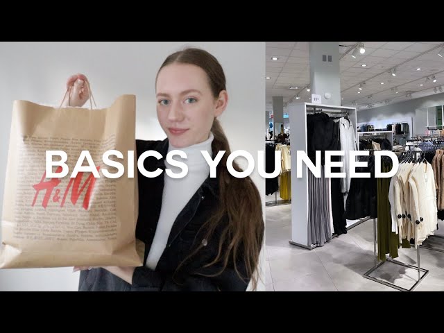 ✨clean girl✨ basics you NEED from h&m!!! | h&m try-on haul + shop with me