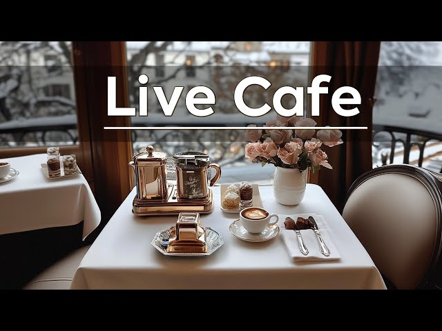 Sunrise Live Cafe ~ Positive Jazz Relaxing Music Amidst Springtime Cafe for Relax, Study&Work 🪶🧶