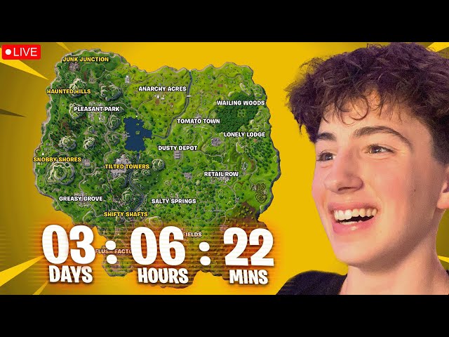 🔴*LIVE* FORTNITE OG SEASON 2 COUNTDOWN! | DAY 75/365