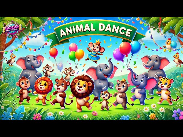 Animal Dance Party | Fun & Energetic Kids Song to Jump, Spin, and Laugh!