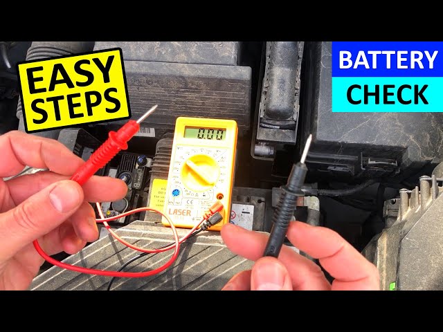 How to test a Car Battery with a Multimeter - How to use a Multimeter to check a Car Battery