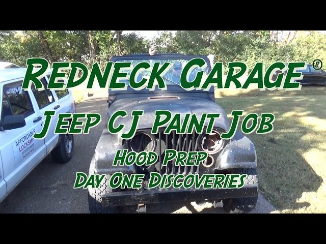 Jeep CJ-7 Paint Project - Gettin Started  - Bad Paint and Stripping