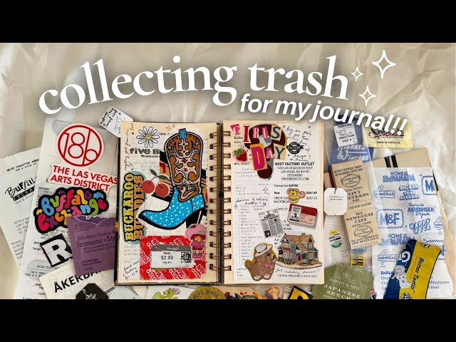 everything I collected for my junk journal this week ✨ 24 ideas of things you can include!!