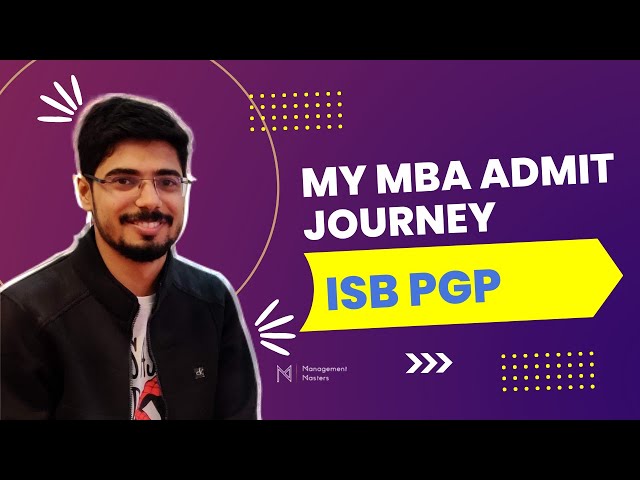 Shubham Tuteja | Piyush Ranjan | ISB PGP Admit | MBA Success Story | Management Masters