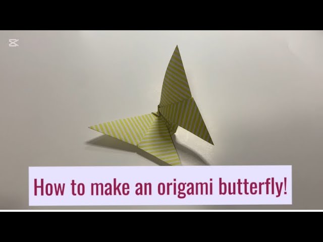 How to make an awesome origami butterfly! 🦋