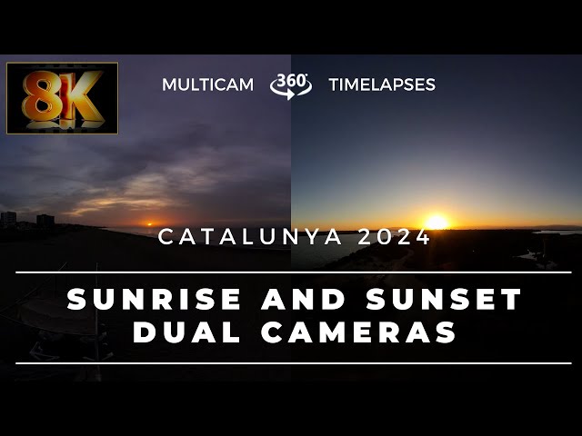 8K 360 & VR Sunrise & sunset from two cameras Catalunya Spain October 2024 -ID0261S