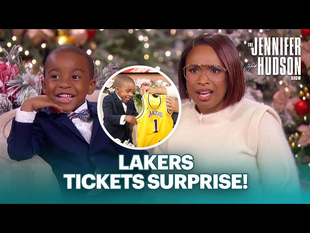 Jennifer Hudson Surprises 5-Year-Old Coach with Lakers Tickets!