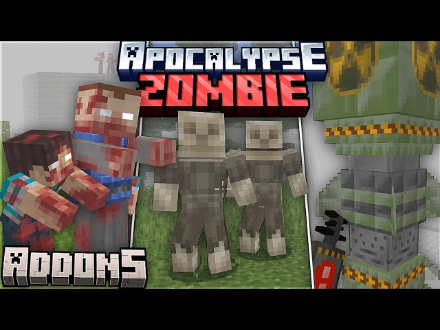 TOP 10 ADDONS that will TRANSFORM your Minecraft into a ZOMBIE APOCALYPSE 1.21+ (Bedrock/PE)