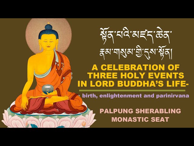 A Celebration of Three Holy Events in Lord Buddha's Life || Palpung Sherabling Monastic Seat