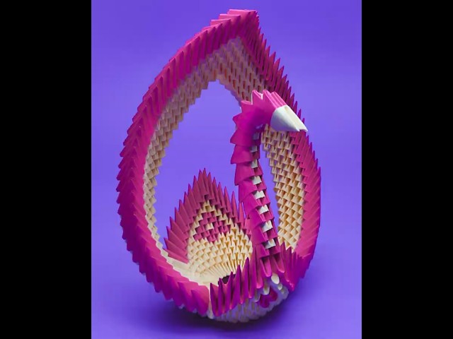 3D Origami Swan Basket – A Unique Paper Craft Idea!