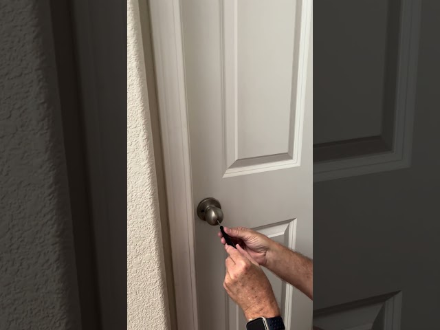 How to unlock a bathroom door