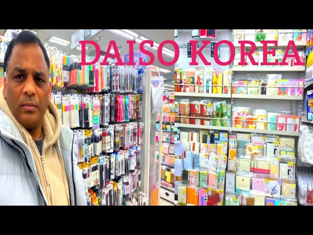 Korea vlog:Daiso Stationery Haul | Daiso Shopping In Korea