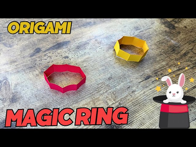 MAGIC RING EASY ORIGAMI TUTORIAL | DIY MAGIC RING - A COLOR CHANGE TWIST PAPER CRAFT FOLDING TRICK