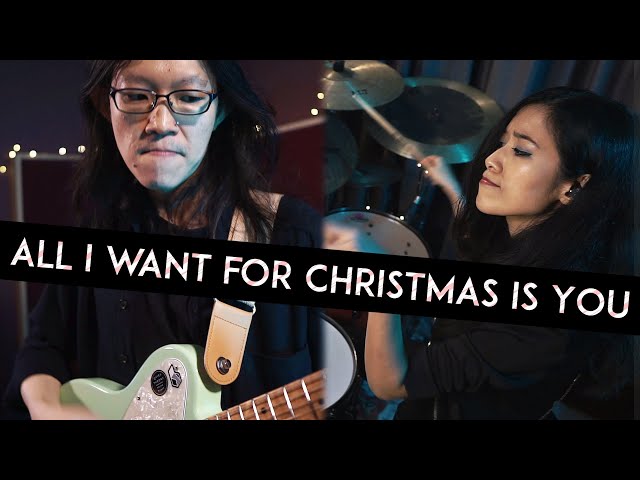 All I Want For Christmas Is You (My Chemical Romance cover drum & guitar cam)