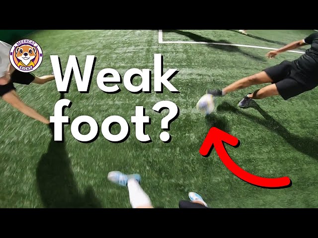 WEAK Foot Goals On The White Team | Futsal Passing & Goals | ⚪ 5 vs 5 Football POV