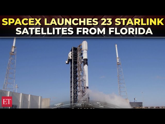 SpaceX launches 23 Starlink satellites from Florida's Space Coast