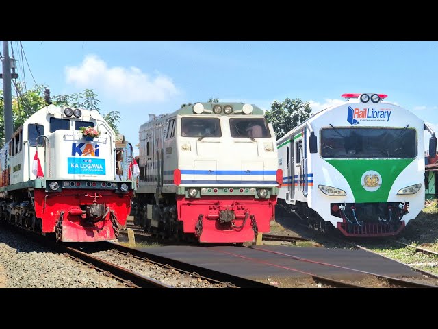 RAMAINYA KERETA API DI STASIUN EDISI AWAL OKTOBER 2024 : Lokomotif Livery Vintage WNB & KERETA BARU!