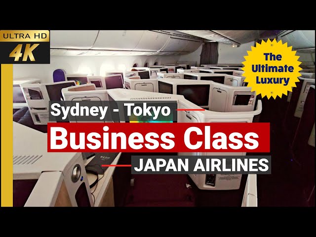 [4k] Japan Airlines Business Class Sydney to Tokyo | JAL Business class Sky Suite III