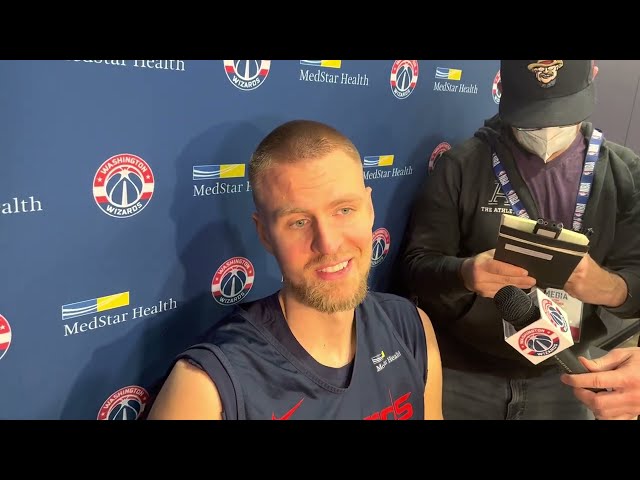 Kristaps Porzingis after Washington Wizards practice 12/6/2022