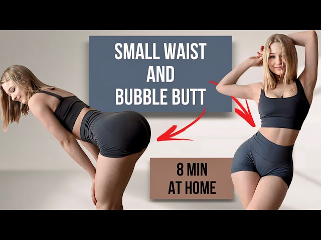 Small Waist (ABS) & Bubble Butt  Workout  🫧| Home Workout