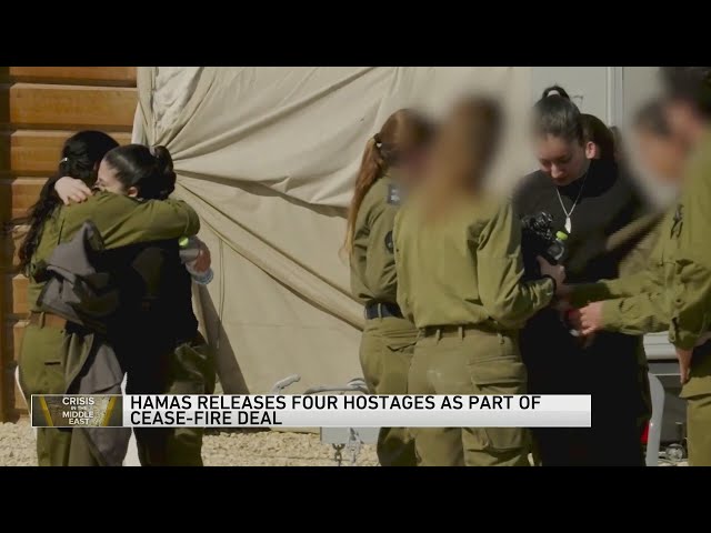 Middle East latest: Hamas releases 4 Israeli soldiers in exchange for 200 Palestinian prisoners