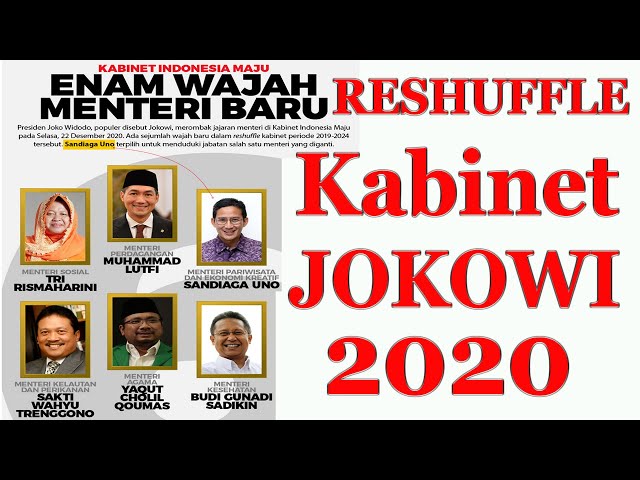 Daftar Menteri Baru Jokowi, Ada Bu Risma, Sandiaga Uno dkk ~ WongWenz