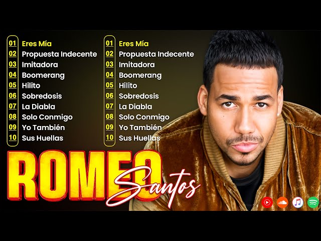 Romeo Santos Grandes Exitos Mix - Romeo Santos Mix 2024 - Romeo Santos Grandes Exitos