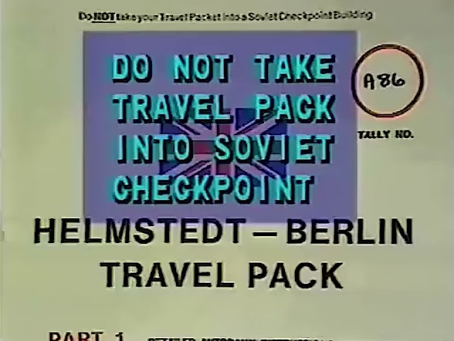 Destination Berlin (1970s/1980s) - British Guide on Getting to West Berlin (AUDIO RESTORED)