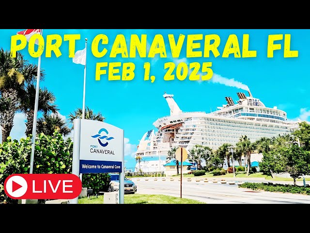 🔴 LIVE: Watching The Cruise Ships Leaving Port Canaveral Florida