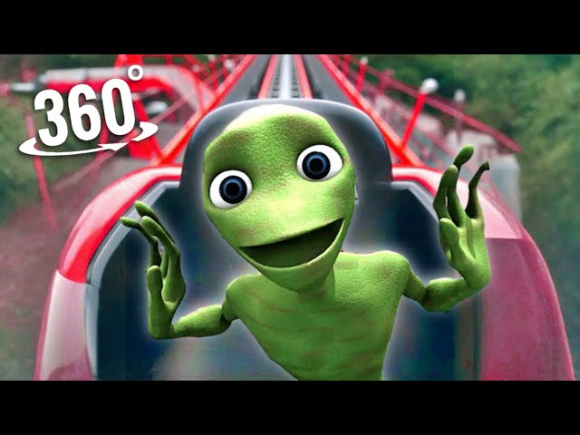 CRAZY Dame Tu Cosita Alien Ride in 360°!