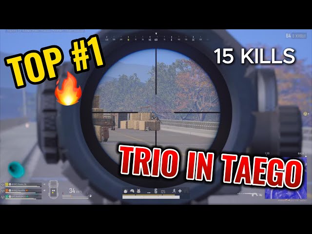 🔥 #PUBG #PS5 #4K - #TOP 1 | 15 kills - TRIO IN TAEGO  (ТРОЕ НА ТАЕГО)