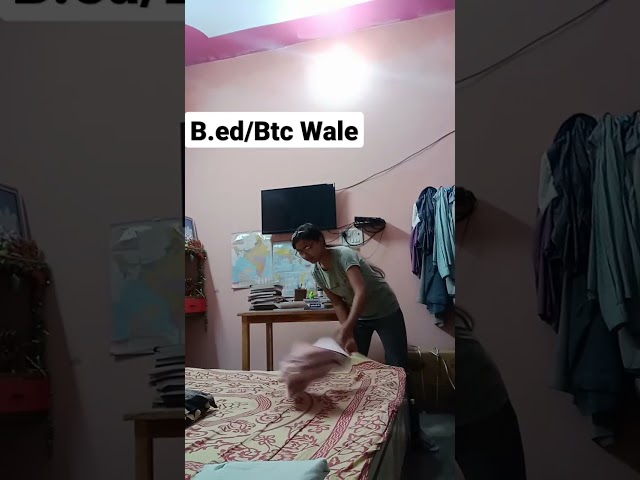 B.ed/btc bale😓watch till end🥲@avanikushwaha707 #csjmu #aspirants #students #berojgari #btc #viral