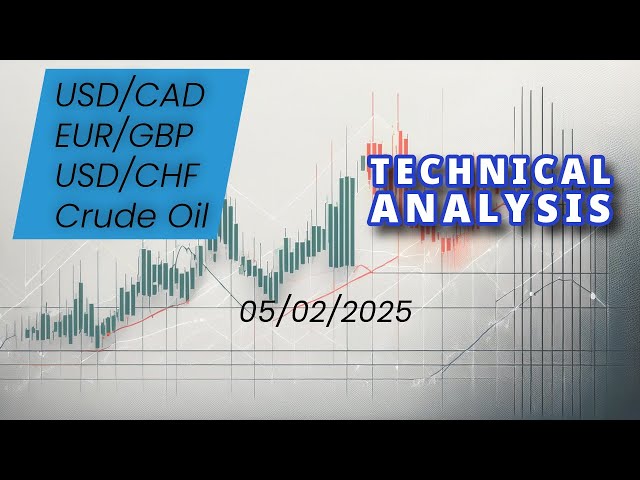 FX Analysis: USD/CAD, EUR/GBP, USD/CHF & Crude Oil – DXY more down! (05.02.2025)