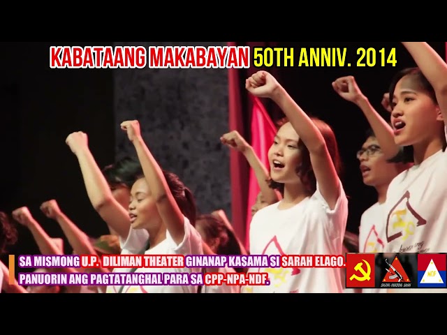 SARAH ELAGO ,KABATAAN PARTYLIST , AT MGA ORGANISASYONG KASAPI NG CPP NPA NDF