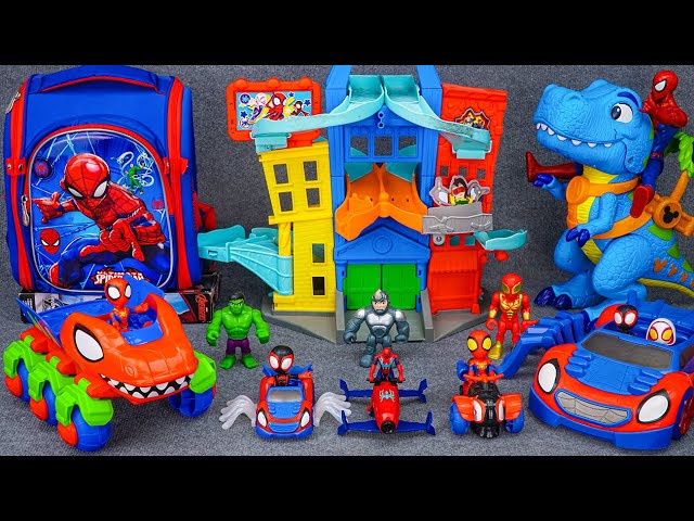 Marvel Spiderman Unboxing Review | Amazing Metals City Track Set | Dino-Webs Crawler Toy Car | ASMR