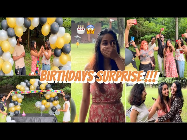 SURPRISE BIRTHDAY PARTY to her 😱 | Adipoli  Reaction ! 🤣 | Devika Sunil | D in Canada