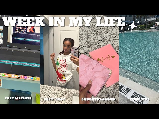 A Week In My Life: Productive Days Budgeting Planner | Editing By The Pool