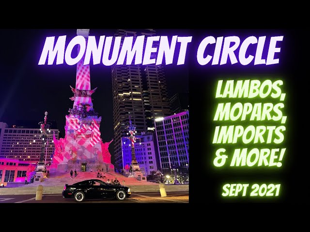 Cars on Monument Circle | Night Cruise