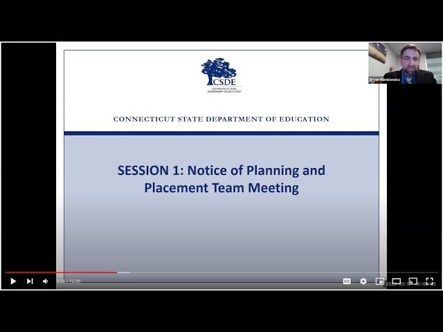 CT-SEDS IEP Preview Series - Session 1: Notice of PPT Meeting (3/7/22)