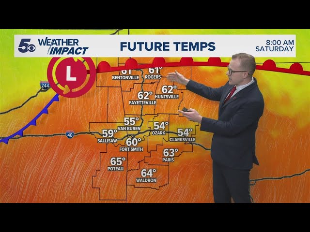 Latest Weather | Warm front moving in tonight