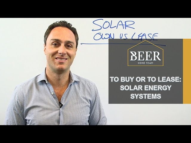 San Diego Real Estate Agent: To Buy or to Lease: Solar Energy Systems