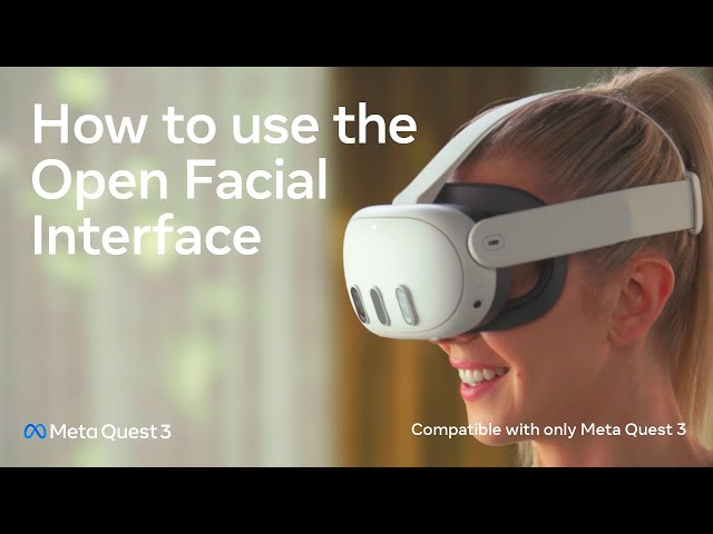 How to use the Open Facial Interface | Meta Quest 3