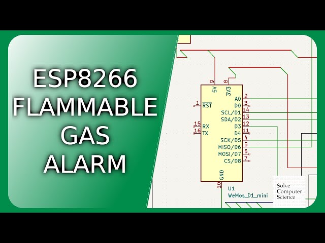 ESP8266 flammable gas alarm