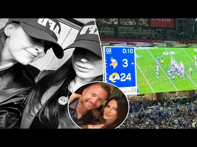 How Sean McVay’s wife celebrated Rams’ playoff blowout