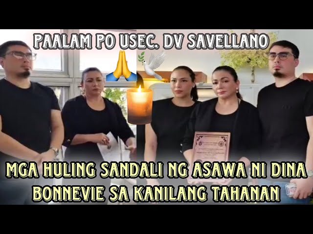 Dina Bonnevie tinangap ang pagkilala at ibang parangal para sa asawa na si Usec DV | Paalam po 🙏🕊️